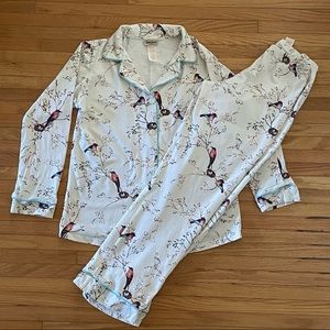 BedHead 2 Piece Bluebird Pajama Set Pants Top